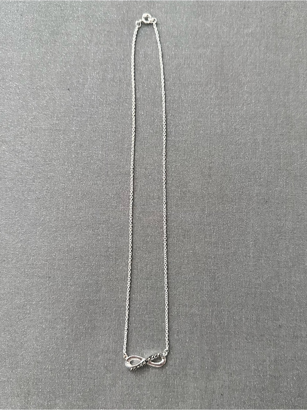 Silver Infinity Pendant Necklace